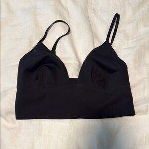 Free People Black Wireless Bra with Adjustable Straps